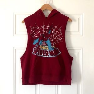 Spider-Man Sleeveless Hoodie